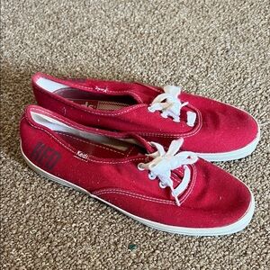 Keds Taylor Swift ‘Red’ Canvas Low-Top Sneakers with White Laces